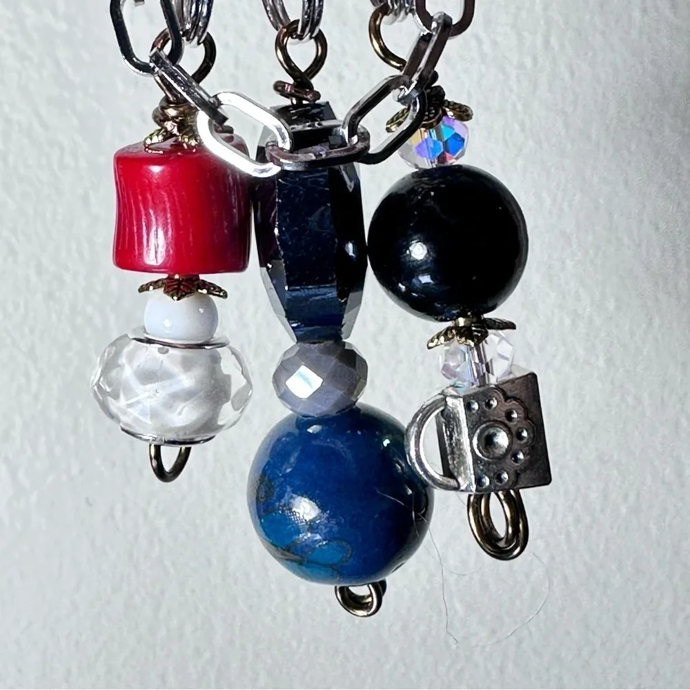 Brooch | Hand Crafted | Glass Beaded |  Pin Artisan Multicolor Wire-Wrapped OOAK